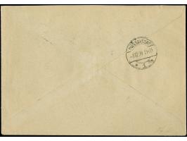 1929, Regierungsantritt 10-70 Rp. mit Ersttagsstempel "TRIESENBERG 2.XII.29" auf R-FDC nach Düsseldorf mit Ankunftsstempel, A