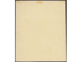 1918, Coat of Arms 30 pa. black, imperforate single die proof on glossy, ungummed paper (107x127mm), small tear at right and 