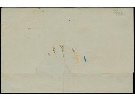 1856, unpaid entire letter with full content from "TRIESTE 19/9" to Aleppo with front side clear blue "AGENZIA DEL LLOYD AUST