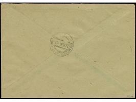 Antifa-Block auf weißem Papier mit Zufrankatur, portogerecht auf kleinem R-Brief von "GERA 1 b 19.12.45", nach Meuselwitz, mi