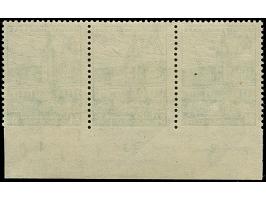 84 Pfg. im waagerechten Unterrand-3er-Streifen, unten ungezähnt, postfrisch, unsigniert