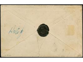 9 Kr. gelbgrün im waagerechten Paar der, farbfrisch und voll- bis breitrandig, oben mit schmalem Bogenrand, mit klarem oMR "4