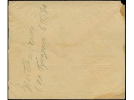 1867, 10 (Kr.) grün, Tpe I mit blauem Ovalstempel “K.K.PR.1TE D. DAMPFSCHIFFAHRT AGENTIE BELGRAD” auf Vordruckbrief nach Raho