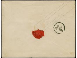 Glatter Grund 1 Sgr. rosa im waagerechten Paar, allseits breitrandig, mit sauber aufgesetzter Nr. “535” auf Umschlag 1 Sgr.ro