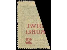 1920, 2 rubel on 35 kopeks, heavy paper fold thus surcharge partly on the reverse, mint never hinged, very attractive