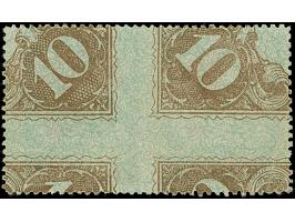 1931, 20 rubel on 50 kopeks, horizontal pair, imperforated vertically, in between the stamps, used, fine, scarce