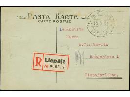1925, Tercentenary of Liepaja 6-50 s., complete set, tied by special cds. to reverse of local registered card, fine and scarc