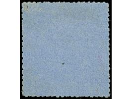 1864, 3 Gr. auf blaugrau mit bogenförmigem Durchstich 16, Type II auf waagerecht gestreiftem Papier, ungebraucht ohne Gummier