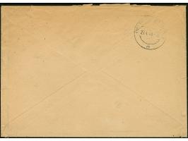 1949, Rotaufdruck 80 Pfg. im senkrechten Paar und Einzelmarke 20 Pfg. &nbsp;je mit Stempel “BERLIN N20 27.4.49” als portogere