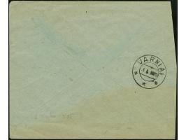 1920, Telsiai Postmaster Issue 30 skatiku, tied by cds. "TELSIAI 14.1.20" to cover to Varniai with arrival mark, the envelope