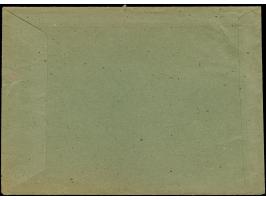 1948, Bauten 6 Pfg. orange und 10 Pfg. grün mit Handrollstempel “HEIDELBERG 23.2.49” als portogerechte Frankatur auf großform