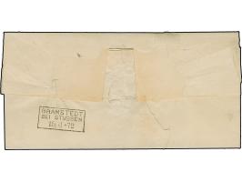 1 Gr. karmin mit Plattenfehler “Rahmen links neben TS in DEUTSCHE gebrochen” und klarem NDP EKr. “SANDSTEDT 15.6.72” auf dopp