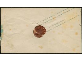 3 Ngr. braun und 2 Einzelwerte 1 Ngr. lebhaftlilarot, mit sauber aufgesetzter Nr. "68" als Zufrankatur auf Ganzsachenumschlag