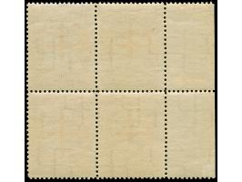 1930, Anti-Tuberculosis 1+2 s. orange/brick-red, block of four, “1+2” at lower left, watermark “nw”, mint never hinged, small