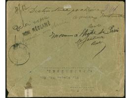 1920, Coat of Arms overprint issue 6 marka on 50 sk. green with upper sheet margin, tied by cds. “WILNO 27.11.20” to register