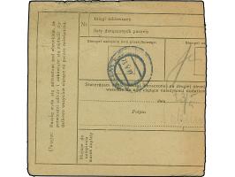 1921, Observatory of the University of Vilnius 6 marka and Coat of Arms 25 fen, each as pair, tied by cds. “WILNO 18.5.21” to