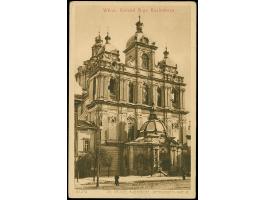 1921, St. Stanislau-Cathedral 2 marka, tied by cds. “WILNO 29.VI.21 to picture postcard ”Die Grosse Russische Orthodoxen-Kirc