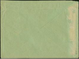 1926, War invalids +10 on 20 centu sepia and Orphans +2 on 5 centu green, tied by cds. “PANEVEZYS 1-VIII.1927” to cover with 