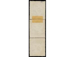 3 Kr. karminrosa im senkrechten Dreierstreifen jeweils mit ERSTTAG-EKr. “FRANKFURT A.M. 1.1.72”. Die Einheit ist oben stärker