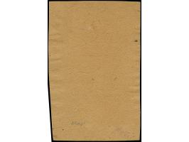 ⅓ Gr. gelblichgrün im angetrennten, senkrechten 6er-Block jeweils mit sehr klarem DKr. “FORST I/L. 31.12.74” auf Briefstück. 