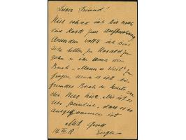 1918, 20 Pfennig auf 10 Kopeken dunkelviolettultramarin, sauber mit L1 “DORPAT” mit nebengesetztem handschriftlichem Vermerk 