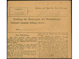 1920, Hüttenwerke 5 Mark orange, sauber mit Stempel “ROSENBERG 21.9.20” auf Wert-Paketkarte über 100 Mark nach Breslau, eine 