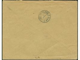 1921, Industrielandschaft 10 Fenigow geschnitten als nicht anerkannte Zufrankatur mit Stempel “CZIASNAU 11 7” auf Brief nach 