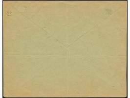 1919, 2-5 kopek together with Flower Issue 15 kopeks, all tied by cds. “TALLINN -9 5 19” to local cover, folded twice not aff