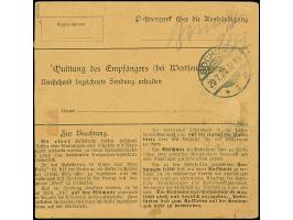 1920, Aufdruckausgabe im Hochoval 50 Pfennig, senkrechtes Paar und Einzelwert wie 2,50 Mark, sauber mit Korkstempel bzw. Aufg