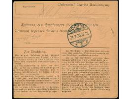 1920, Aufdruckausgabe im Hochoval 1 Mark sowie senkrechtes Paar 1,50 Mark, sauber mit Aufgabestempel “OSTERODE 12.8.20” auf P