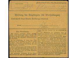 1920, 2. Mailänder Ausgabe 1 Mark, zwei Einzelwerte, sauber mit Korkstempel und Aufgabestempel “MARIENBURG 18.6.20” auf Paket