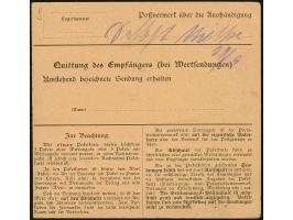 1. Mailänder Ausgabe 75 Pfennig im waagerechten Paar zusammen mit Mitläufer Germania 50 Pfennig mit Korke- bzw. Aufgabestempe