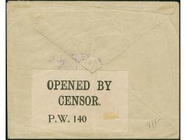 1916, “CENSORSHIP EAST AFRICA 27.OCT.1916” klar in Violett auf Privat-Ganzsachenumschlag mit violettem L2 “Frankiert mit 7½ H