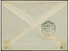 1917, “PROVINCIA DE MOCAMBINQUE REPARTICA DE INFORMACOES QUARTEL GENERAL” roter Ovalstempel auf Kriegsgefangenen-Brief mit ro