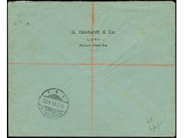 “DSP OST-AFRIKANISCHE HAUPTLINIE *k 1.5.05” (D. König) etwas schwach auf Deutsches Reich Germania Reichspost 10 und 50 Pfg. a