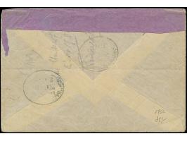 1914, “TAVETA DEUTSCHE FELDPOST 26.11.14” klar auf Kaiseryacht 45 H. mit Wasserzeichen auf R-Brief mit fehlerhaftem Blanko-R-