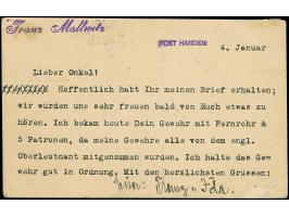 1917, “F.P.O. No. 337 11.JAN.17” auf Kaiseryacht 4 H. mit Wasserzeichen auf Postkarte mit Text und Datierung “Post Handeni 4.