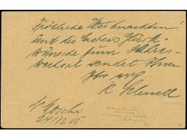 1915, “USAMBARA (DOA) ZUG 6 24.12.15” etwas undeutlicher Bahnpoststempel auf Vordruckkarte “feld-Postkarte” ohne Formular-Num