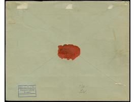 1917, “FELDPOSTSTATION DEUTSCH OSTAFRIKA 3 5.6.17” zweimal klar auf Kaiseryacht 2½ und 4 H. mit Wasserzeichen auf Vordruckbri