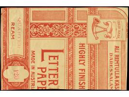 1917, “FELDPOSTSTATION DEUTSCH OSTAFRIKA 2 1.1.17” auf großformatigem Deckblatt einer vermutlich provisorischen Abrechnung de