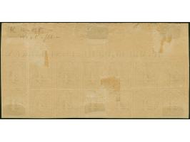 4 Sch. gelbgrün, Oberrand-14er-Block vom oberen Bogenrand, mit kompletter Randinschrift "HAMBURGISCHEPOSTMARKEN." und links R