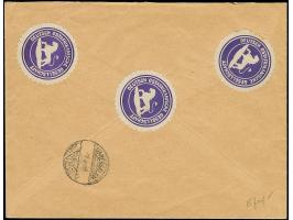 1916, “Fr. lt. Einn. Nachw. in Tabora” violetter Rahmenstempel mit handschriftlichem Portovermerk “30 H.” auf R-Vordruckbrief