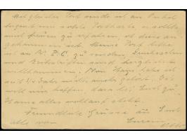 1915, Ganzsachenkarte 4 H. mit Stempel “SALALE (DOA) 6.5.” (ohne Jahreszahl) und viel Text via “LINDI DOA 22.5.15” mit violet