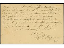 1915, Ganzsachenkarte 4 H. mit unötiger Zufrankatur Germania 10 Pfg. jeweils mit Stempel “LINDI DOA 9.3.15” und viel Text sow