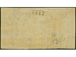 1 Sch. braun im waagerechten Paar, farbfrisch und voll- bis breitrandig, ungebraucht mit Originalgummi. Tadellos. Eine recht 