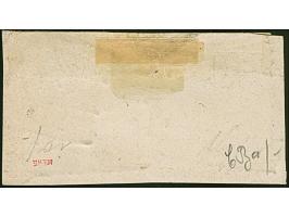 1 Sch. braun im waagerechten Paar, farbfrisch und allseits breitrandig, mit sauber aufgesetzten Strichstempeln auf kleinem Br