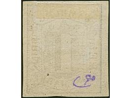 1 Sch. braun ohne Wasserzeichen, Farbfrisch und allseits breitrandig, sauber entwertet durch Strichstempel. Kleine helle Stel