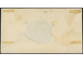 2 Sch. rot, farbfrisch und allseits breitrandig, mit blauem Strichstempel und nebengesetztem blauen Ovalstempel "HAMBURG &nbs