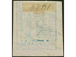 3 Sch. preußischblau, voll- bis meist breitrandige linke untere Bogenecke mit Teil des Reihenzähler "12", sauber entwertet du