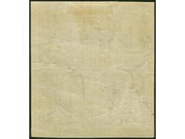 1¼ Sch. grau im 4er-Block (Typen11/12/3/4), voll- bis breitrandig, ungebraucht mit Originalgummi. Leichte Knitter, sonst einw